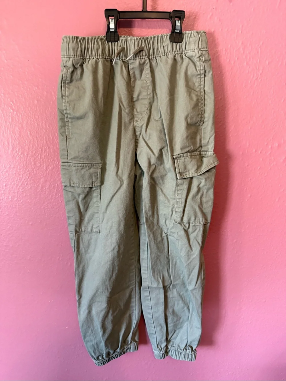 GAP Kids Olive Green Elastic Waist Joggers